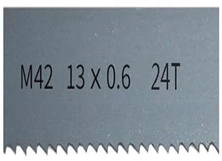 1 pièces M42 bi-métal 1/2 lames de scie à ruban 1140-2850X13mm avec lame de scie à ruban 6/ 14Tpi coupe bois dur métal(24Tpi,Length 2240mm)