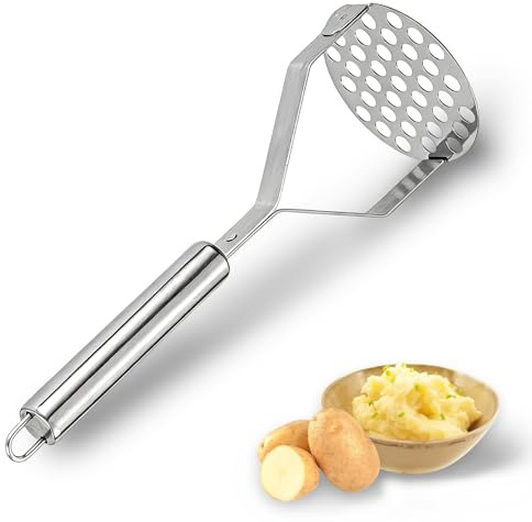 Potato Mashers, Stainless Steel Potato Masher, Efficient Kitchen Tool for Smooth Mashed Potatoes, Durable Design for Daily Food Preparation, Easy to Clean and Store