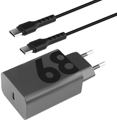 68W USB C Ladegerät Schnellladegerät für Motorola Edge, Universal Netzteil | mit 1M Ladekabel USB C, für Motorola Edge 50 40 30 Neo Ultra Fusion Moto G84 G54, für Samsung Galaxy, Laptop
