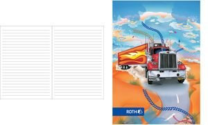 ROTH Oktavheft Truck, DIN A6, liniert, 32 Blatt 88413