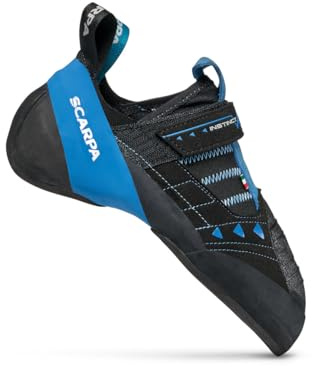 SCARPA Instinct VSR Rock Climbing Shoes - Black/Azure - 11.5-12