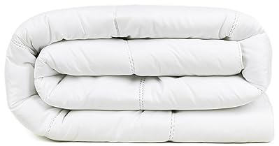 TRAMAS+ Relleno Nórdico Microfibra 200 gr/m² para Cama de Fibra Hueca Siliconada Color Blanco, Suave, Cálido Minimalista - (Cama 150)
