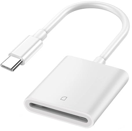 USB-C auf SD-Kartenleser, kompatibel mit iPhone 15, iPad Pro, MacBook Pro/Air, iMac M1 M2, Chromebook, XPS, Galaxy S22/S23 und mehr (SD-Anschluss)