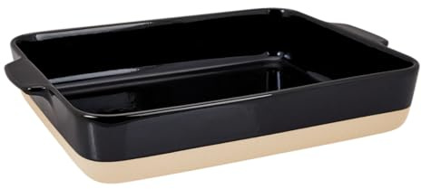 Lurch Terra Nova Ofenform L Keramik 32x14,5x6,6 cm 2700ml schwarz/creme