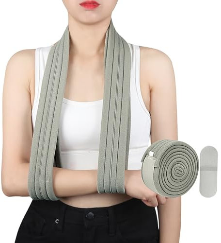 LIMEOW 1 Stück Armbinde Armschiene Armschlinge Schulterhilfe Schulterbandage Schulterstütze Ellbogen Bandage Haltungskorrektur Rücken Damen Schulter Gebrauch für die Genesung Nach Sportverletzungen