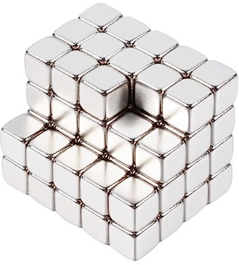 Aenienoe 68 Stück Magnete 5x5x5mm Kleine Neodym Magnete Extra Stark für Magnettafeln Kühlschränkmagnet Whiteboardmagnet Bastelarbeiten Mini Magneten