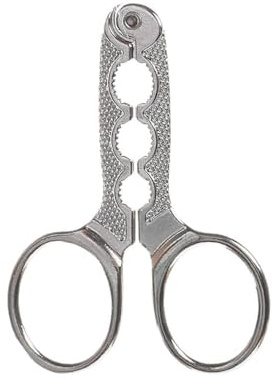 DCYQAIN Stainless Steel Multi-Function Nut Cracker, Effortless Pistachio Walnut Opener, Compact Kitchen Nut Sheller Tool for Home Use