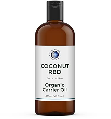 Mystic Moments | Bio-Kokos RBD-Trägeröl | 500ml | Bio-Kokos RBD-Öl für Hautpflege, Haarpflege, Massage und kosmetische Mischungen.