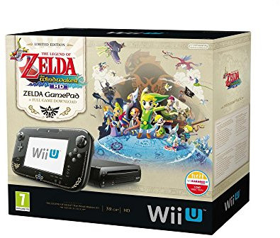 Console Nintendo Wii U 32 Go noire - 'The Legend of Zelda : Wind Waker HD' - édition limitée premium pack