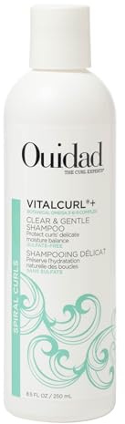 Ouidad VitalCurl+ Clear & Gentle Shampoo, 8.5 Fl Oz
