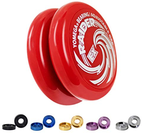 Yomega Raider Ex yoyo profesional diseñado para trucos de bucle, la mejor respuesta de rendimiento para jugadores 2A. (rojo)