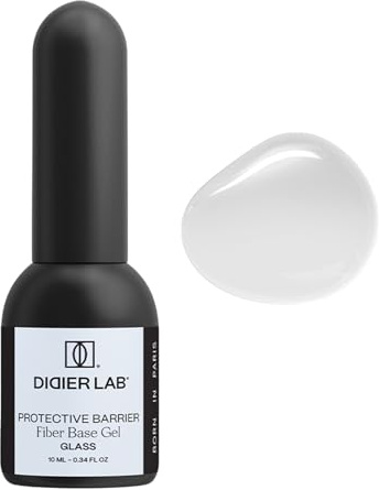 DIDIER LAB - Premium Fiberglas Gel Nägel Base Glass - Klar Base Coat UV Gel - Starker Unterlack für Nägel mit Vitaminen und Mineralen - Soak Off Formel für UV Nagellack - Für LED UV Lampe - 10 ml