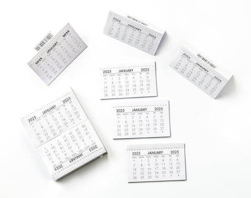 2026 Mini Calendar Tabs – Pack of 52 Tear-Off Monthly Pads | Compact Month-to-View Inserts for Planners, Bullet Journals, Classrooms, Offices, Teachers & Home Organisation