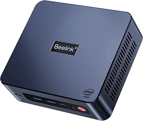 Beelink U59 Pro Mini PC, Mini Ordinateur avec processeur CPU Jasper Lake N5105, 8 Go DDR4 + 500 Go SSD M.2, 2,4 + 5,8 GHz WiFi, Double HDMI, Type-C, 1000 Mbps, BT 4.0, Windows 11 Pro