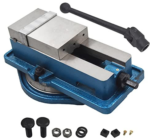 Étau de fraisage de précision robuste de 4 pouces Étau de verrouillage de précision en fonte ductile avec base pivotante à 360 degrés Convient pour les fraiseuses de finition Perceuses Pièces de pr