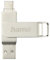 Hama C-Rotate Pro USB Stick, USB-C 3.1/3.0, 128GB, 100MB/s, silver