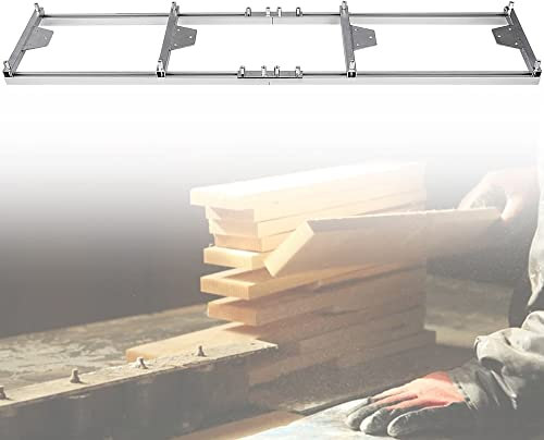 BRRIDE 2.7M Kettensägen Führungsschiene Mobiles Sägewerk Tragbar Kettensäge-Mühle, leicht (18,5 lbs) Leiter Kit, Aluminium Rail Mill Guide mit Handschuhe zum Schutz der Hände