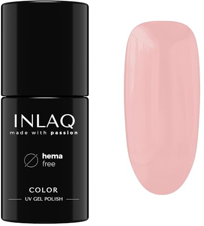 INLAQ® UV Nagellack in Verschiedenen Farben - UV LED Gel Nail Polish Perfekt für eine Hochzeit - Gellack UV Lack aus der Kollektion Marry Me! 6 ml - Balcony Rose Color