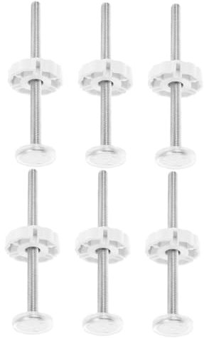ORFOFE 6 Stück Babytor Hardware Druckmontierte Torschraube Babytor Ersatz Hardware Schraube Für Tor Gewindeschrauben Stangen Babytor Wandmontage Gewindeschraubenstangen