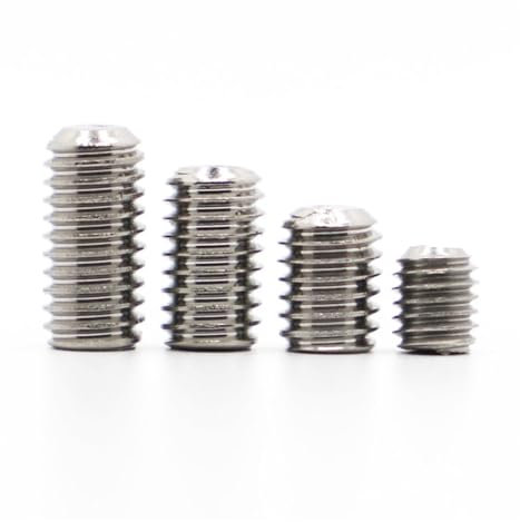 10/20/50 Stück 304 Edelstahl Innensechskant Innensechskant Gewindestift Madenschraube M2 M2,5 M3 M4 M5 M6 M8 M10(2mm,M8 10pcs)