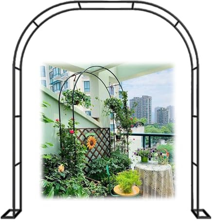 Bcojnlue Extérieur Arche De Jardin en Métal Résistant Aux Intempéries pour Le Soutien des Vignes, Décoration De Jardin, Plantes Grimpantes(W300xH220cm)