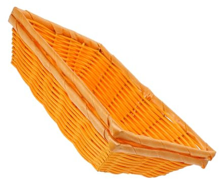 JECOMPRIS Cestino Di Plastica Intrecciato Per Frutta e Pane Design Di Facile Da Pulire Per Cucina e Soggiorno Contenitore Per Snack e Verdure