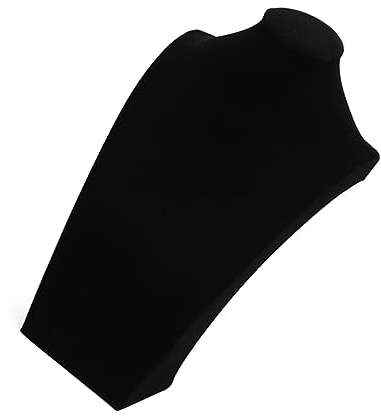 TOGEVAL Expositor De Joyas Tipo Busto Negro Soporte Duradero Para Pendientes y Collares Organizador Ligero Para Exhibición y Orden Hogar o Tienda