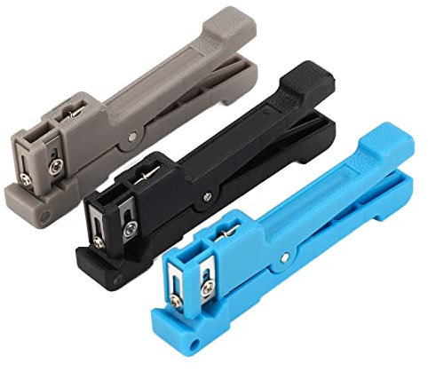 Resefinem - Juego de 3 pelacables para cable coaxial y fibra óptica para mantenimiento