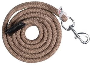HKM Carlotta Strick mit Karabinerhaken, Taupe, 180 cm