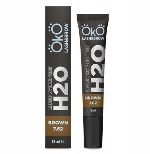 Augenbrauen-Wimpernfarbe OkO H20 Liquid Hybrid Tint Brown 7.62, 15ml