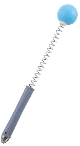 DEARMAMY Massagehammer Federball Massagegerät Mit Heizfunktion Klopfender Rücken Und Schultermassagehammer Ergonomischer Griff Einstellbare Intensität Wellness
