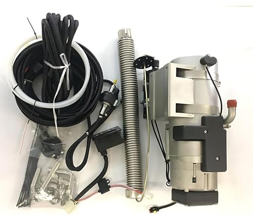 Lakenbroade Riscaldatore idronico 12/24 V 10 KW, riscaldatore Diesel in Acciaio Inossidabile 310S, riscaldatore Acqua Diesel a combustibile Liquido per Barche, roulotte, Camper 12V