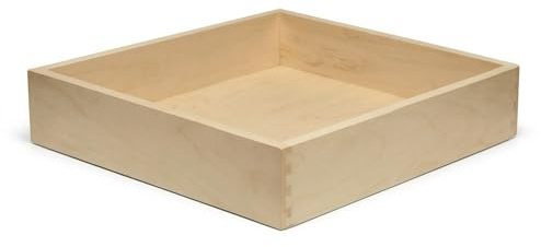GRITLY Built In USA - Baltic Birch Dovetail Replacement Cabinet Drawer Box - Kitchen Cabinet Slide Out Shelves - Custom Size Wood Drawer - No Slides Included