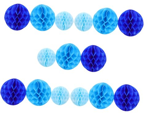LIFKOME 15 Pezzi Palle a Colorate in Carta Sottile Decorazioni Sospese per Feste, Shower, Compleanni, Matrimoni e Camerette