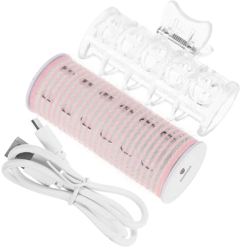 SOIMISS Aufladbarer Lockenwickler Nylon Material USB mit Automatischer Heizung Haarwickler zum Einfachen Styling Geeignet für Trockene und Nasse Haare für Pony und Damen