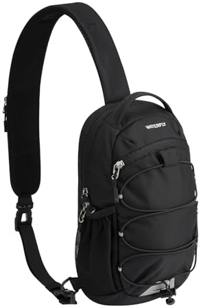Waterfly Small Crossbody Sling Bag, RFID Anti Theft Chest Bag Men Women