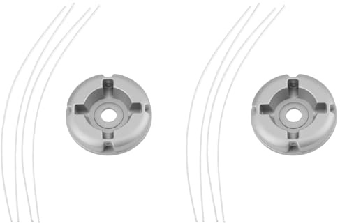 ECSiNG 2 Têtes de Coupe-bordures en Alliage D'aluminium avec Câbles en Acier pour Têtes de Coupe-bordures Universelles