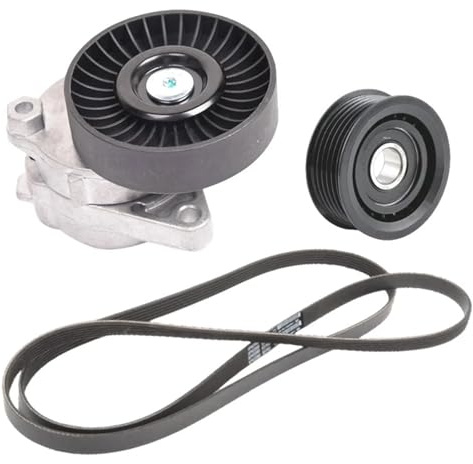 Tensor de Correa Compatible con Mercedes Benz W202 W203 W209 W210 W211 W220 W163 W164 W463 1122000970 0002020019 0149977192 Kit de tensor correa Correas de Distribución