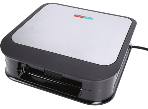 Tnfeeon Máquina para Hacer Gofres Belgas de 850 W, 4 Platos Cuadrados, Plancha Antiadherente de Tamaño Familiar, Calefacción de Doble Cara para Resultados Uniformes, Máquina de Desayuno de Pan