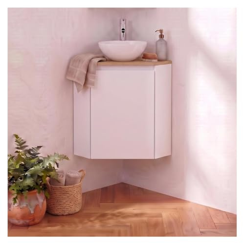 MOB-IN Meuble Lave-Mains d'angle Sorrento avec Vasque