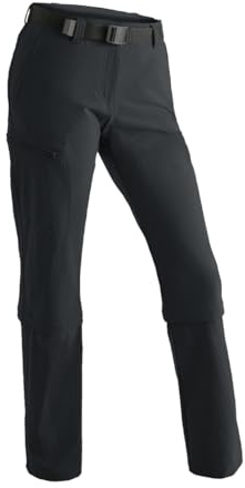 Maier Sports, kvinnors zip-off-byxor Arolla, kvinnor, 233005, svart (svart), 88