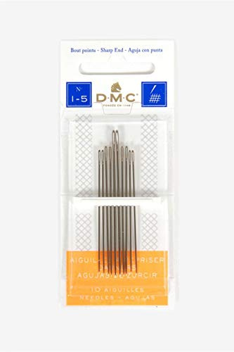 DMC - Agujas de zurcirSurtido agujas variadas - Punta fina y ojo grande | Costura