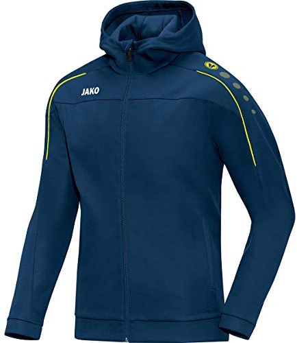 JAKO Herren Kapuzenjacke Classico, Nightblue/Citro, L