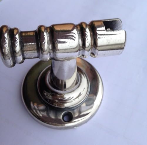 artissimo Messing Badablage WC poliertes Messing Silber verchromt Badartikel Glasablage 6x82cm