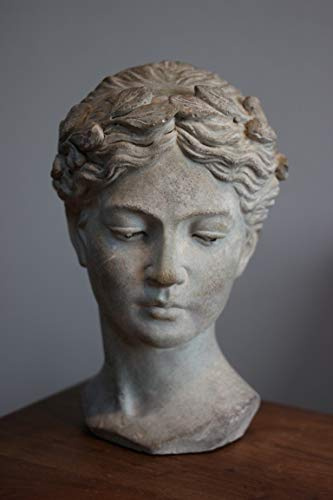 Exner Busto da donna Valo, busto in cemento, altezza 28 cm, busto donna pesante