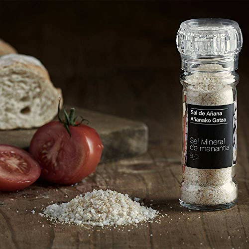 Sel minéral de source avec broyeur à ail, 75 gr.