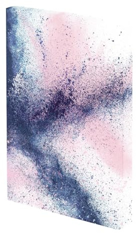 Nuuna Notizbuch A5+ Composition L - Splash, veganer Einband weiß | Dotted Journal | 3.5 mm Punktraster Grau | 256 nummerierte Seiten | 120 g Premium-Papier | made in Germany