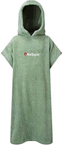 Northcore 2024 Kinder Strand Basha Kapuzenhandtuch ändern Robe/Poncho Noco24d - Grün