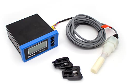 LeTkingok CM-230S Leitfähigkeitsmessgerät, Online-Leitfähigkeitsmessgerät TDS-Instrument EC-Messgerät Leitfähigkeitselektrode Ersetzt Reinwassermonitor