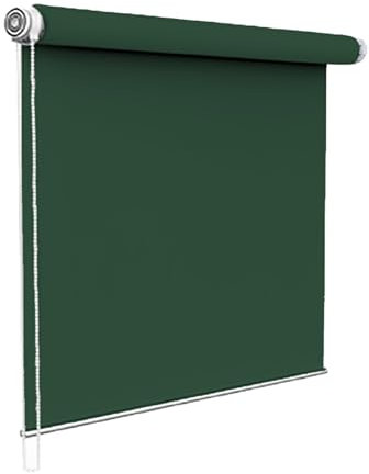 Aluminium-Jalousie 35 x 160 cm, Sichtschutz und Sonnenschutz Blickdicht, Jalousie Plisseerollo, inkl. Befestigungsmaterial, für Dachfenster, Dunkelgrün